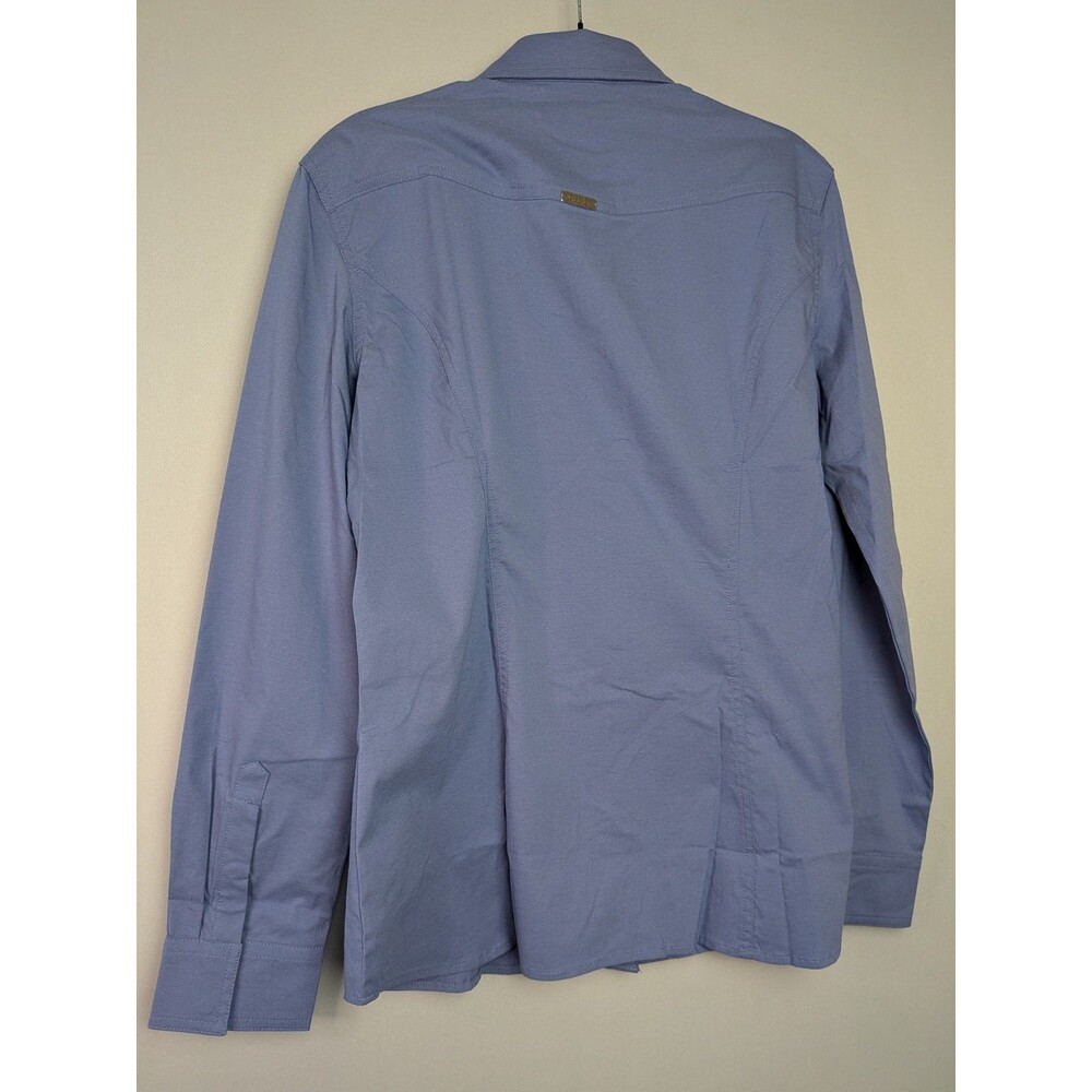 Chestnut Bay Women's L Annie-O Western Show Lavender Shirt Zip Button Horse - Picture 14 of 16